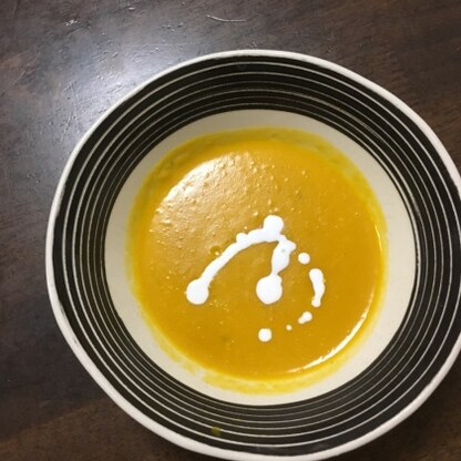 かぼちゃスープがあればおかずの少ない日も献立にボリュームが出ました。